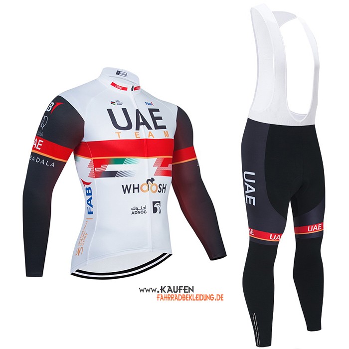 UAE Langarmtrikot 2021 und Lange Tragerhose Wei